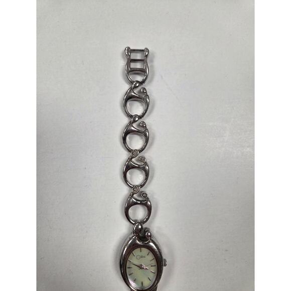 Colibri Women's Bracelet Wrist Watch Silver Iridescent Face - Picture 2 of 5